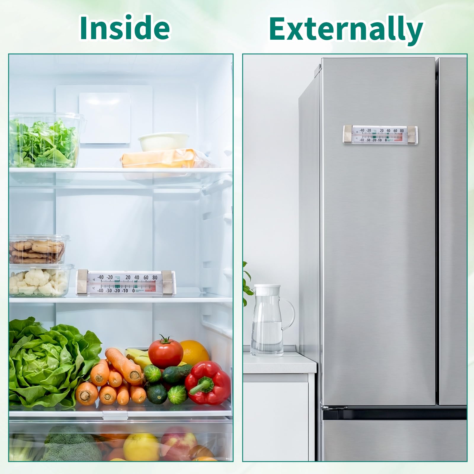 Fridge and freezer temperature monitoring in damp environments