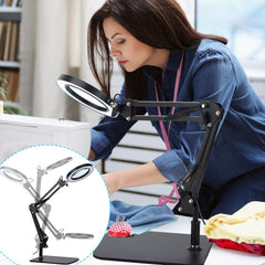 LED desk lamp clamp mount fits desks up to 2.1 inches thick