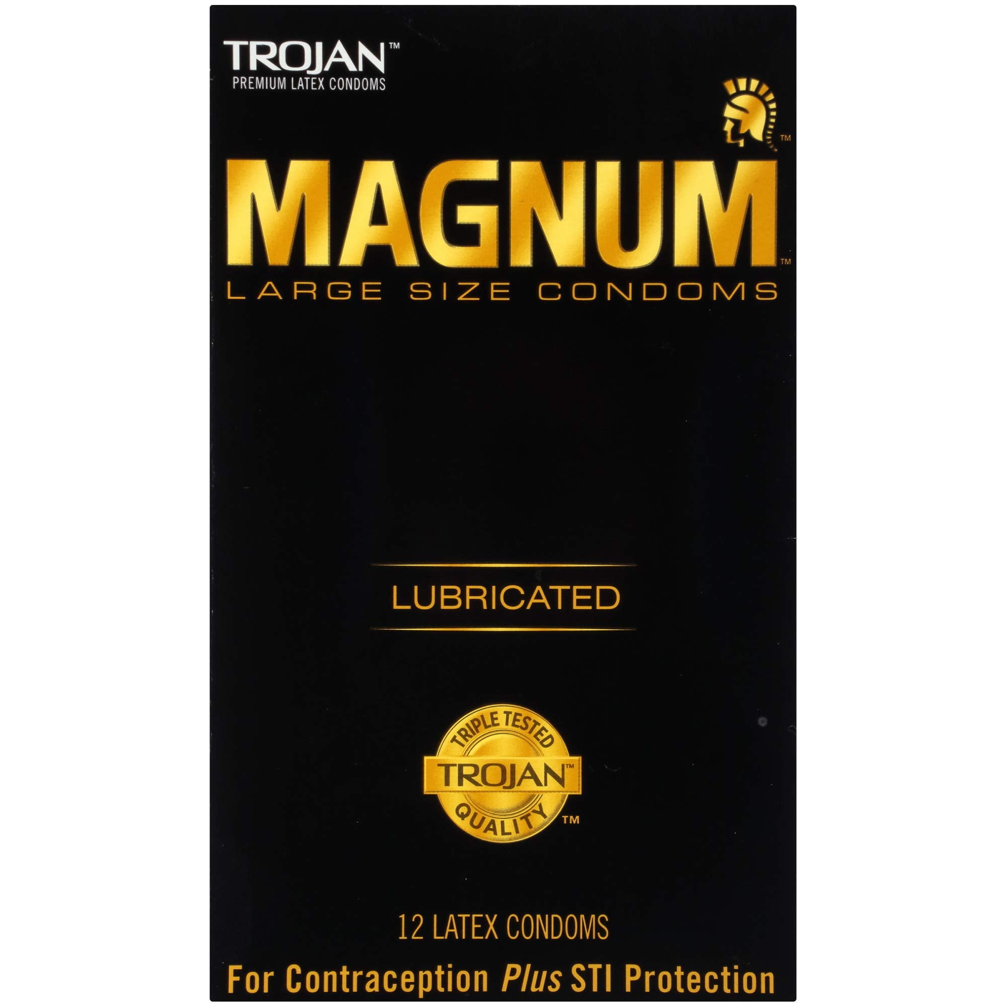 trojan magnum large size condoms pack details