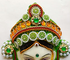 Durga Puja wall art featuring Sherawali Maa