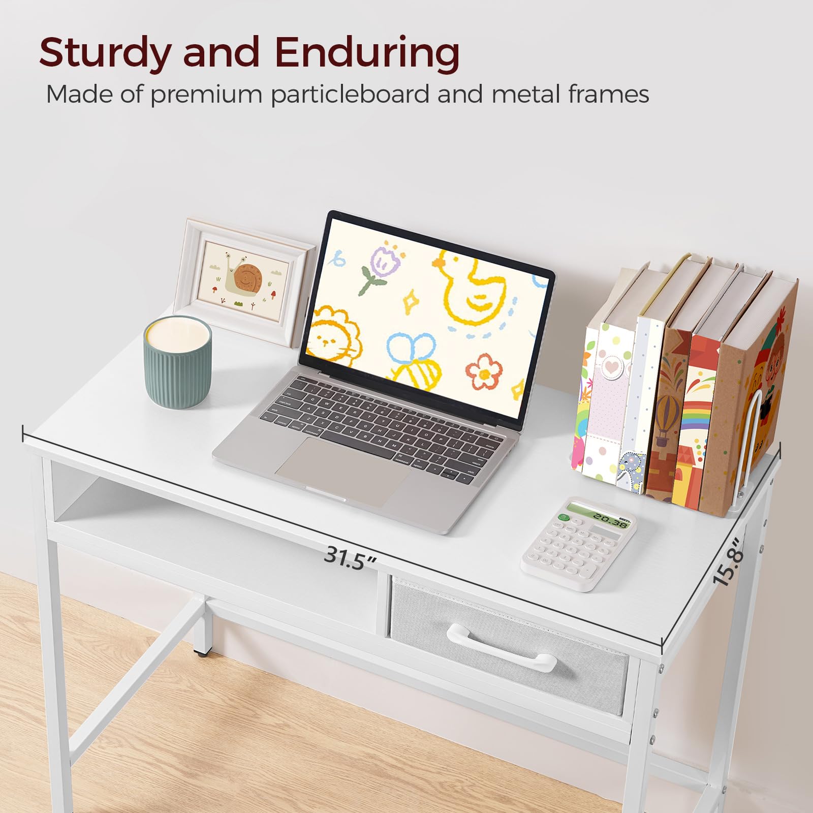 Premium particleboard and metal frame construction