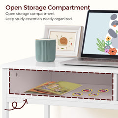 Non-woven fabric drawer under desk for storage