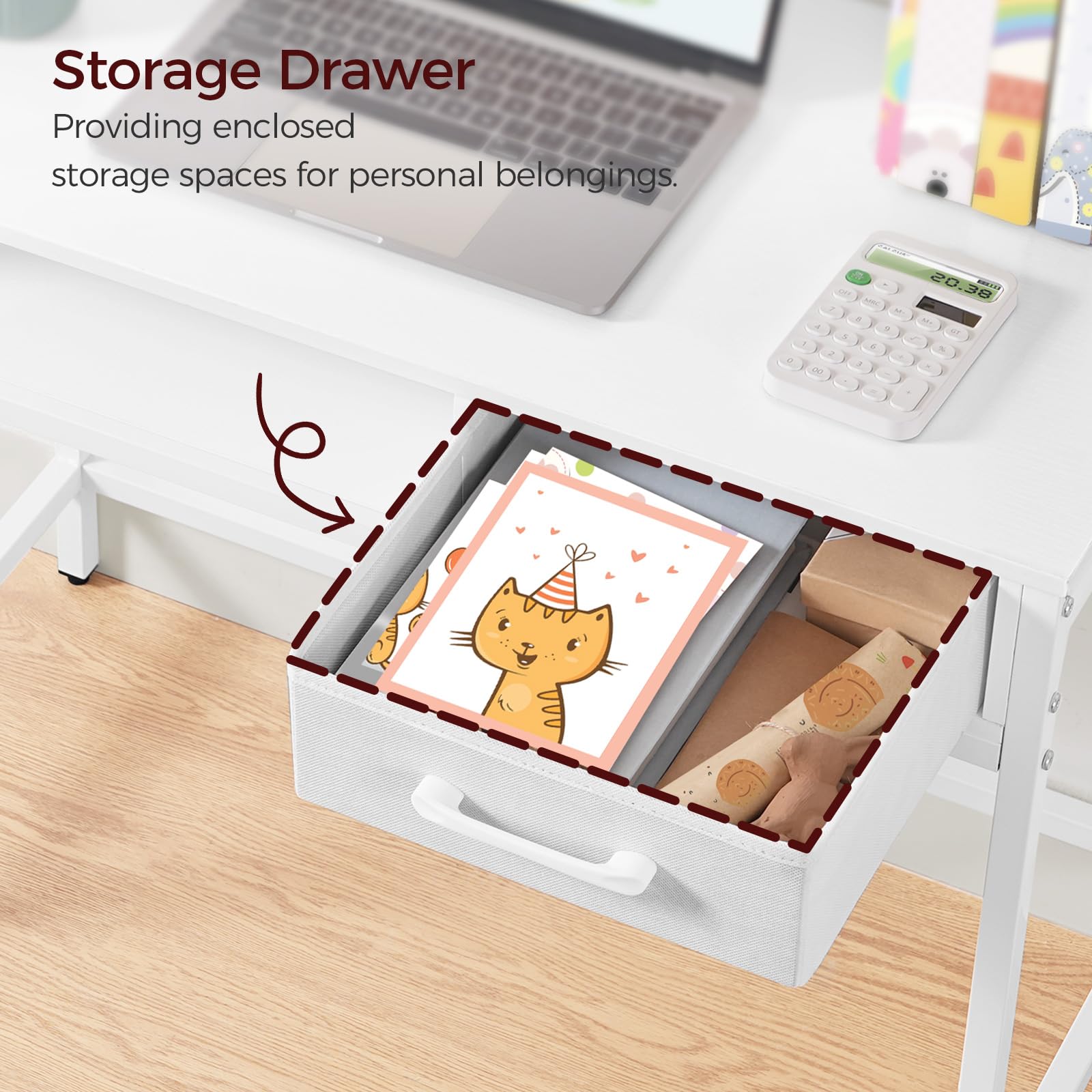 Detachable book sorter feature on MAHANCRIS desk