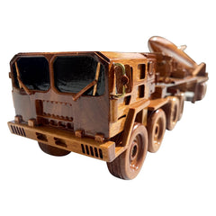 Mahogany wood desktop model handcrafted by Tesaut