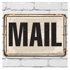 Mail Metal Sign 8x12 for home decor indoors outdoors