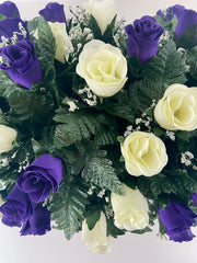 Maintenance-free cemetery decor designed for outdoor memorials