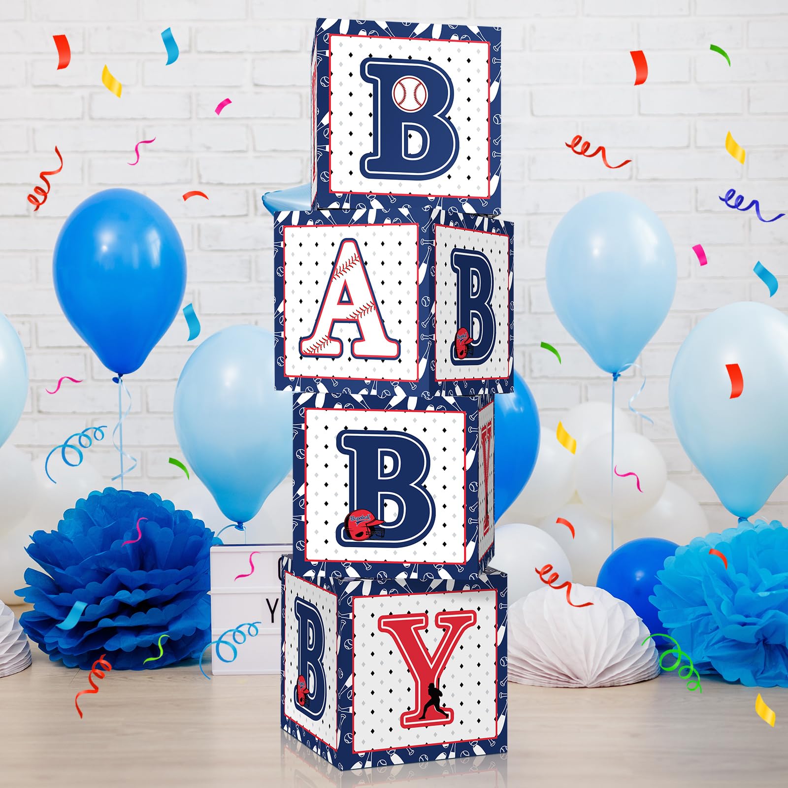 Maitys 4p baby boxes with letters BABY 11.8 inches