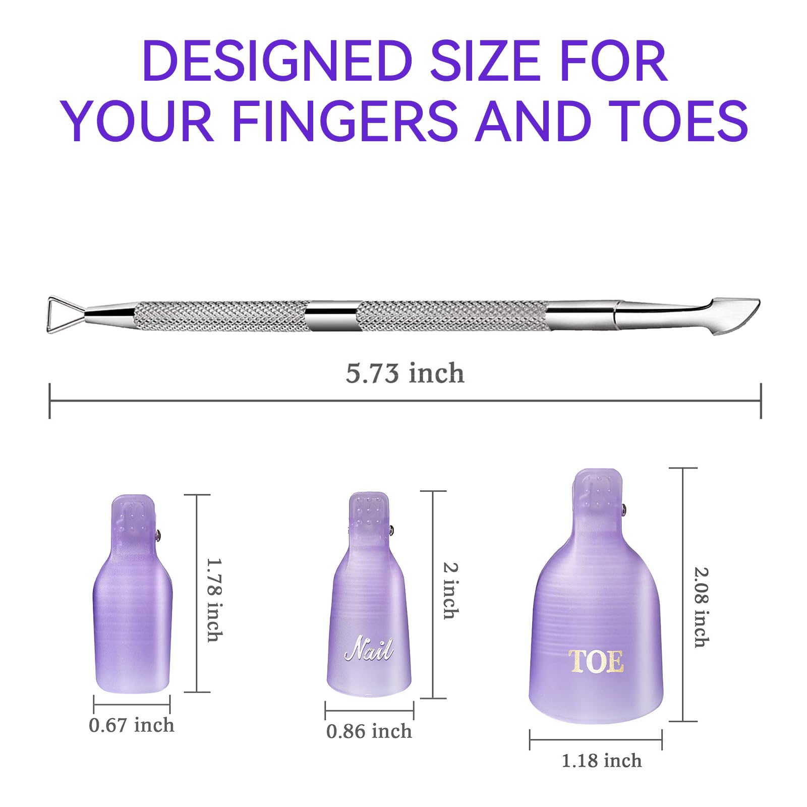 Durable Makartt nail remover clips reusable and easy to clean