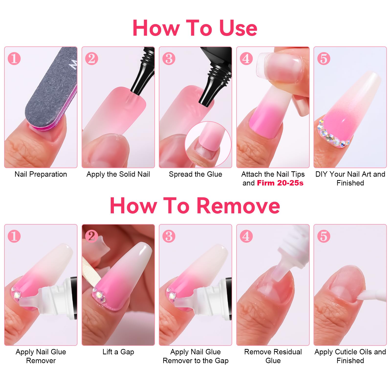 No UV lamp needed feature on Makartt glue packaging