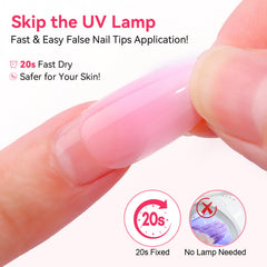 Makartt press on nails kit with wooden cuticle sticks