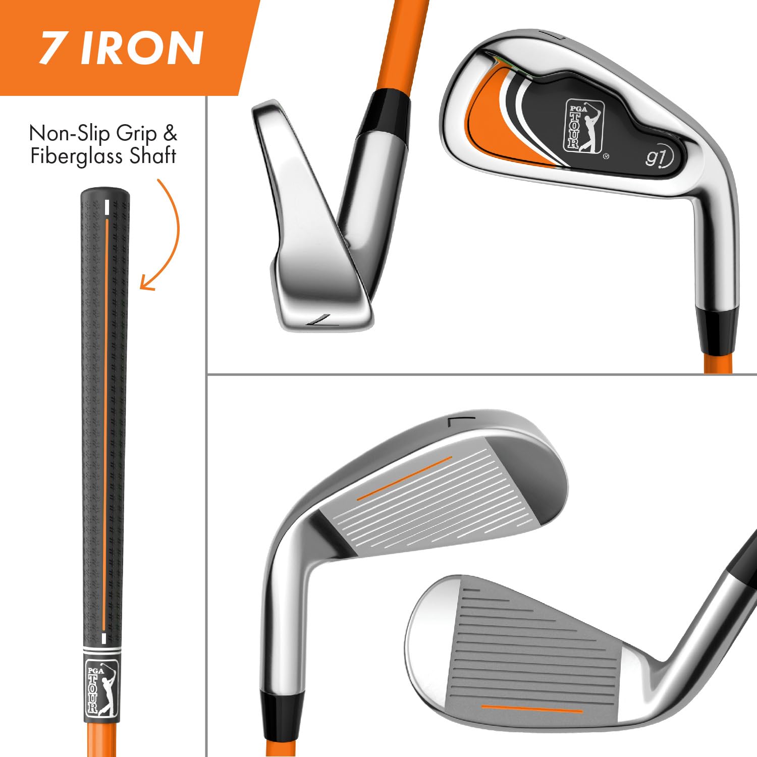 Redesigned 9 iron with cavity-backed stainless head