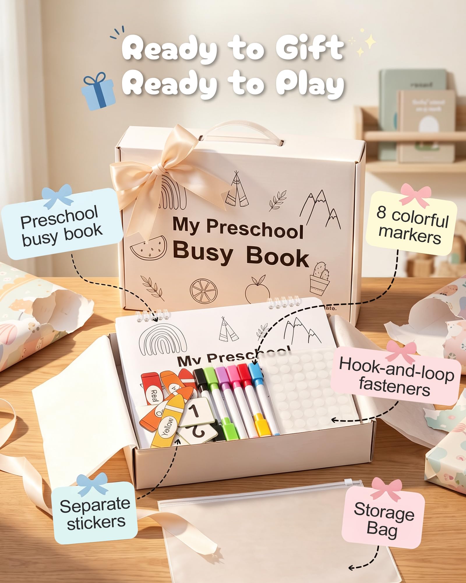 BusyTots travel friendly screen-free busy book