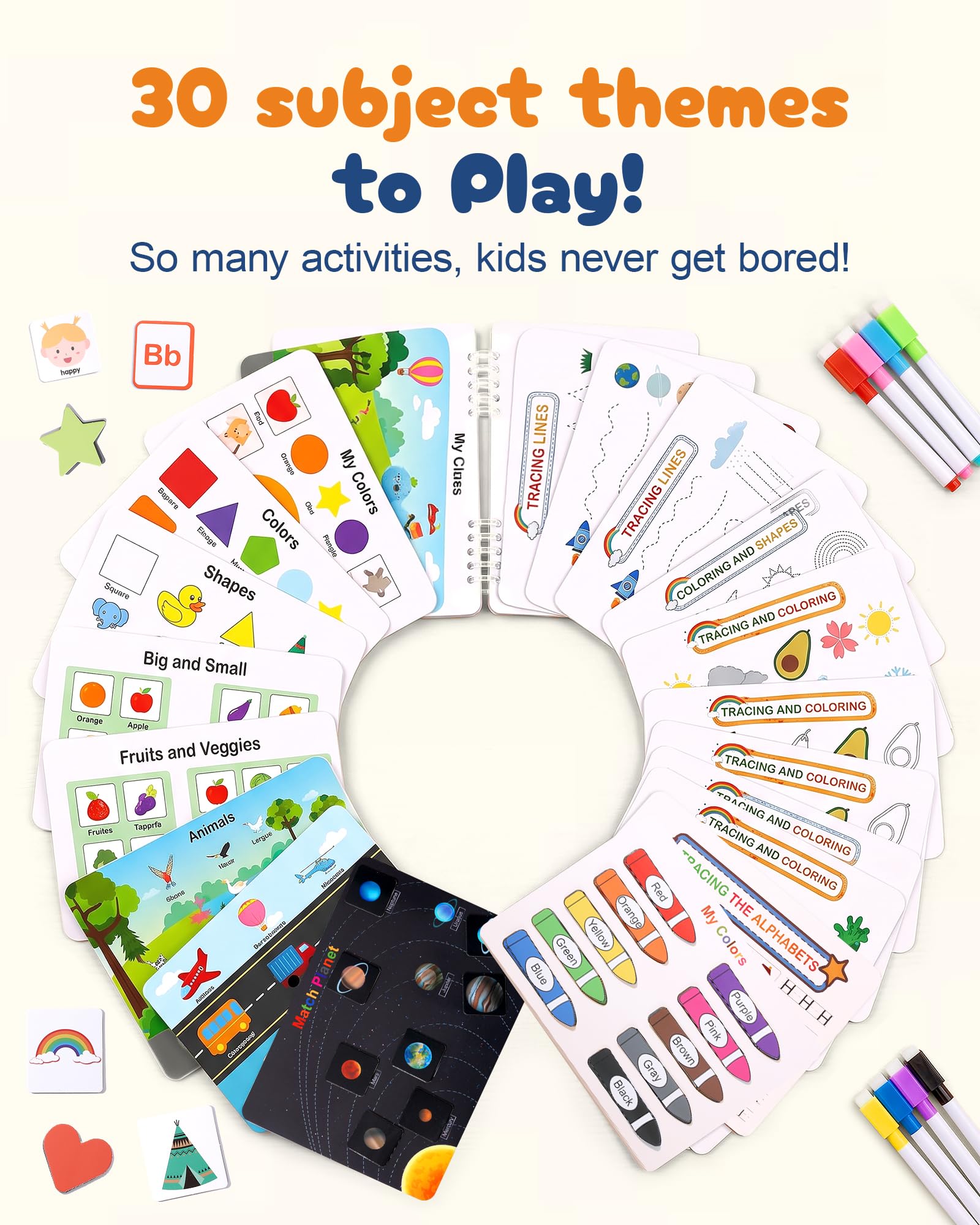 Kids binder and early learning toy set by Mallify