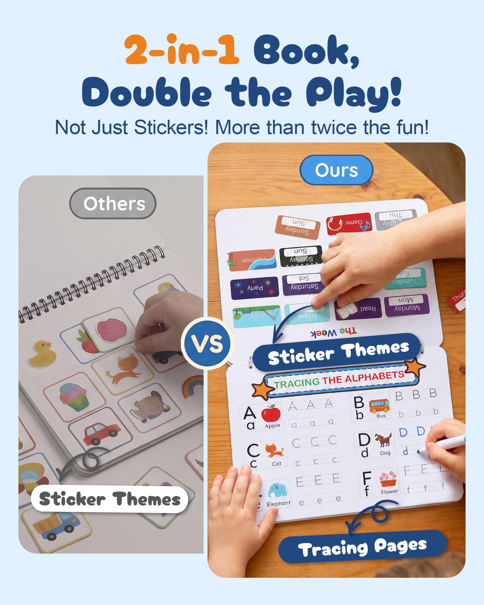 Montessori Busy Book 30 themes and markers from Mallify