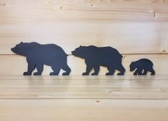 Mama bear figure from Wooden Black Bear Family Set of 3