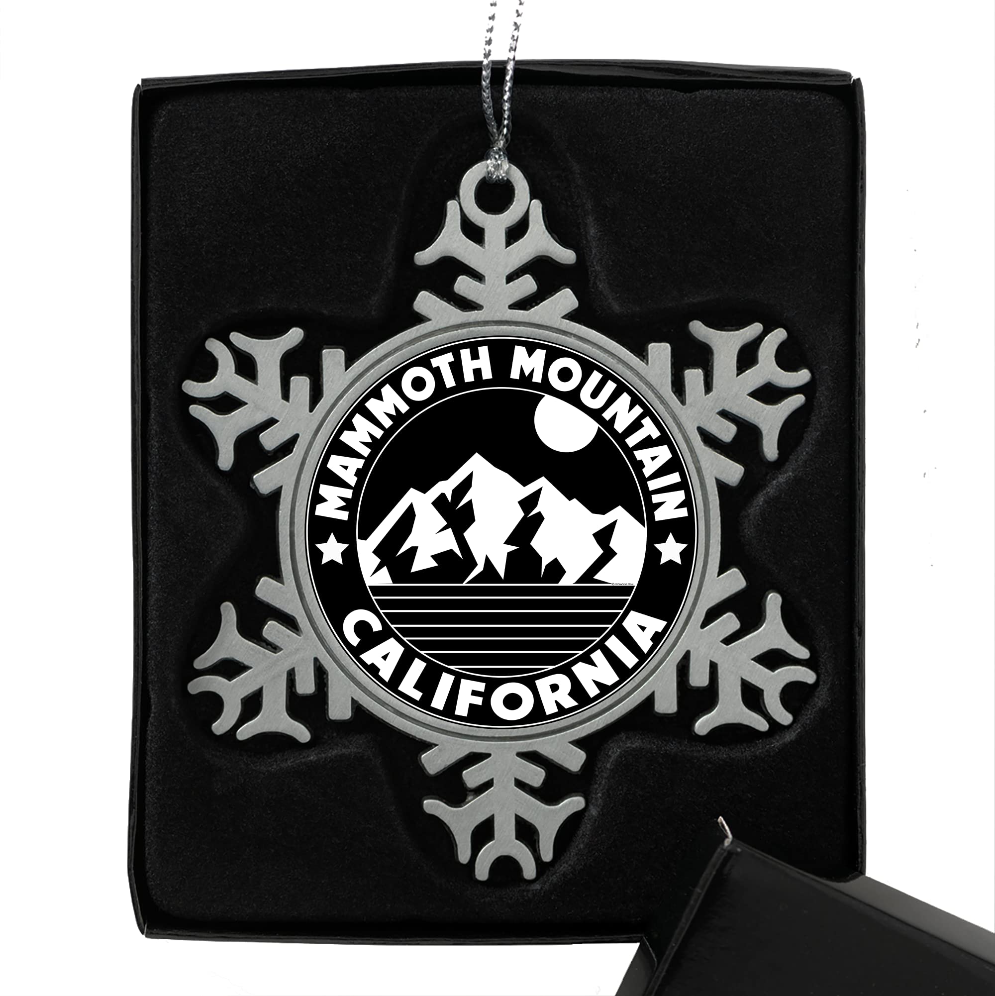 Mammoth Mountain Ornament Pewter Snowflake 3in