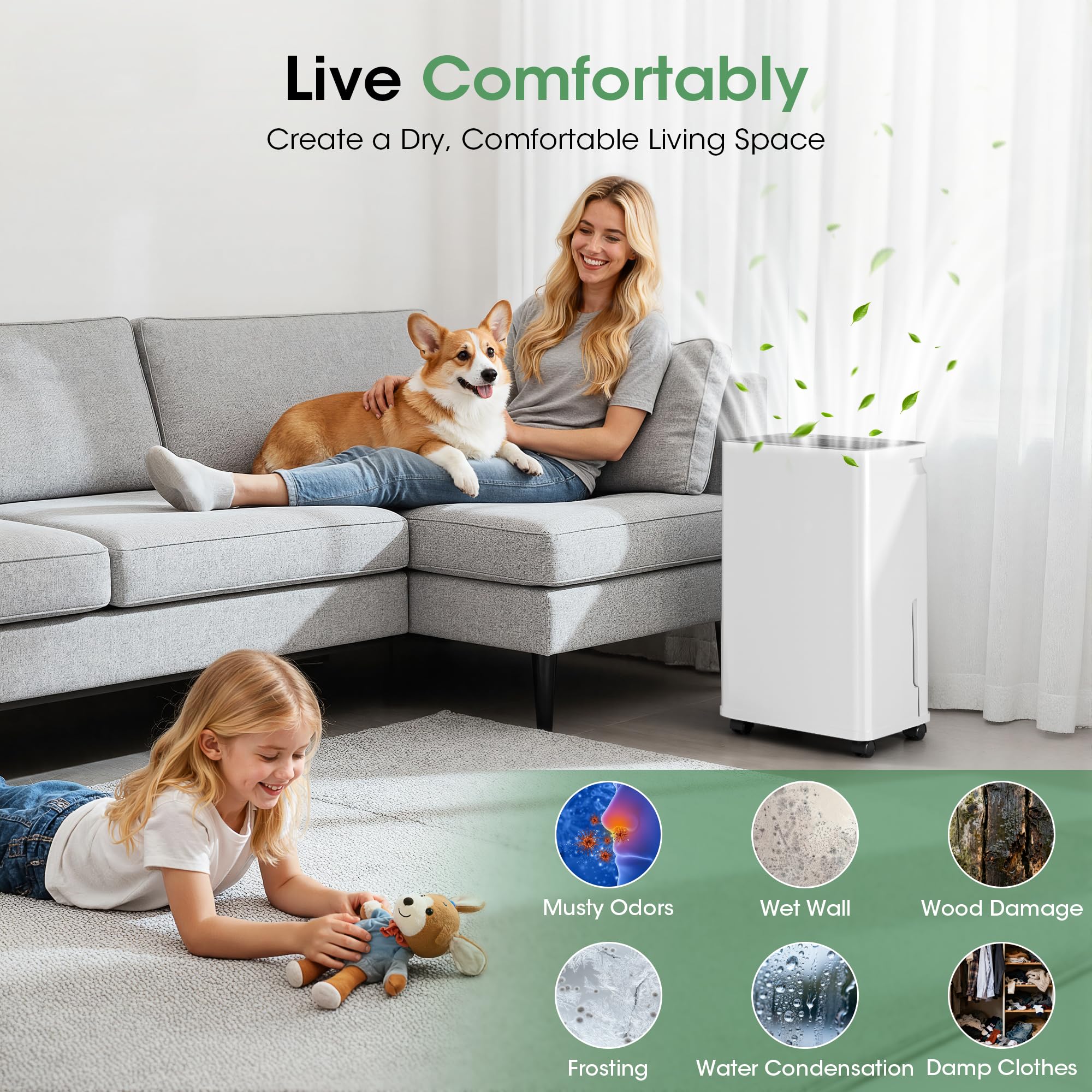 180 degree wide inlet and dual-flow blades on Manastin dehumidifier