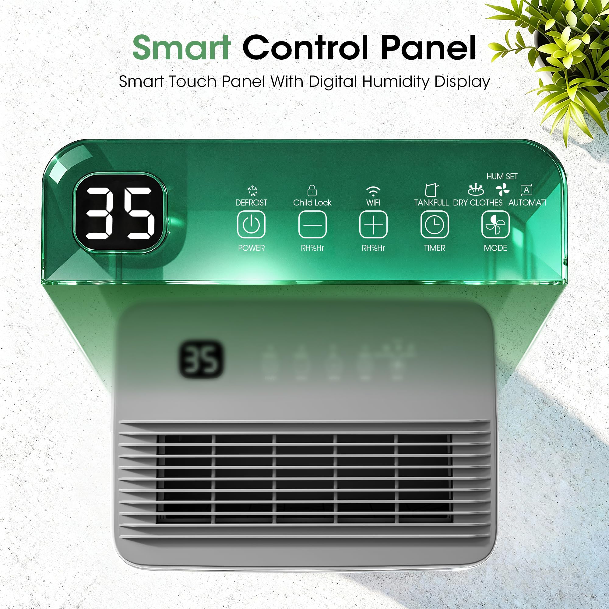 Auto Manual Drying modes indicator and LED display