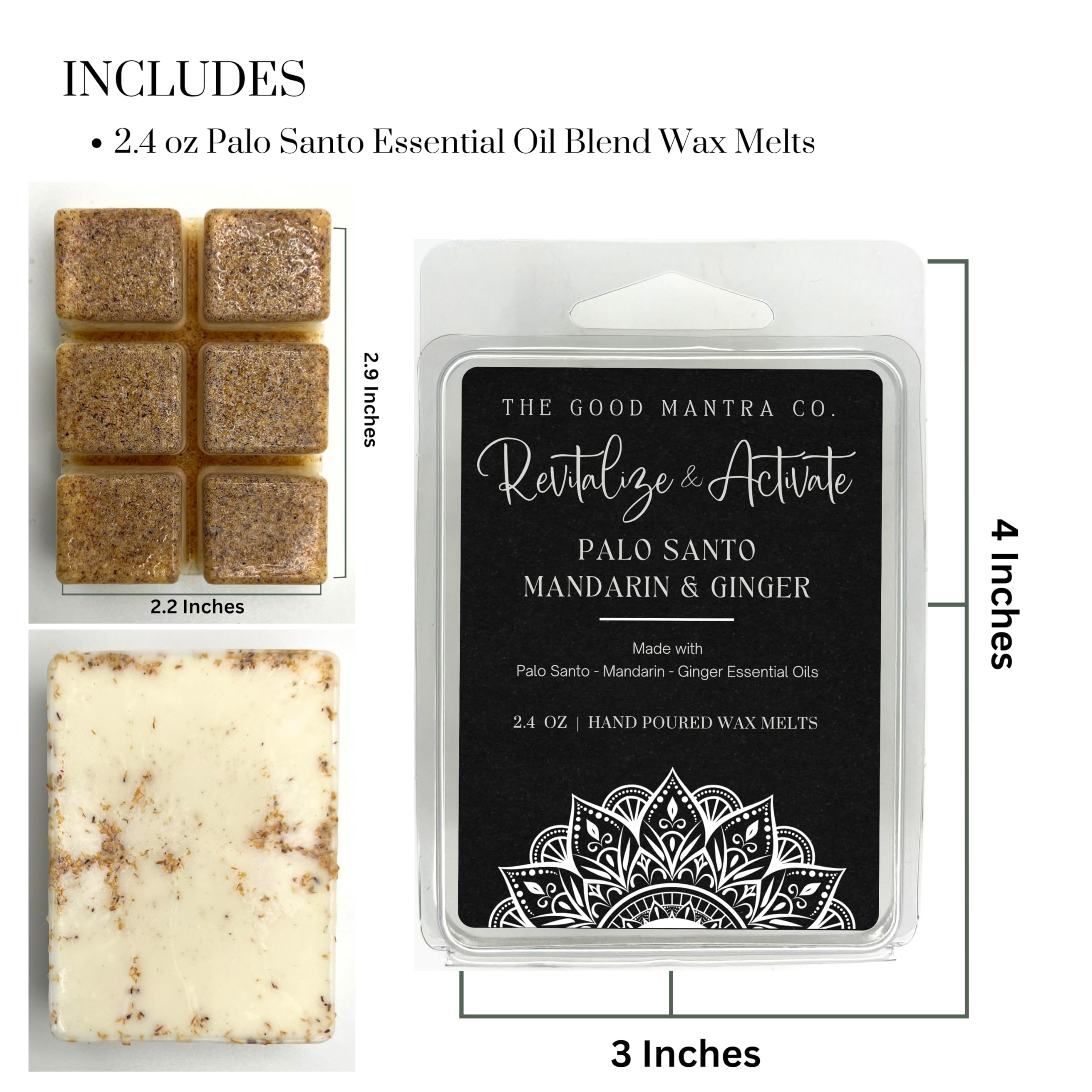 Mandarin Ginger aromatherapy melts for mindfulness