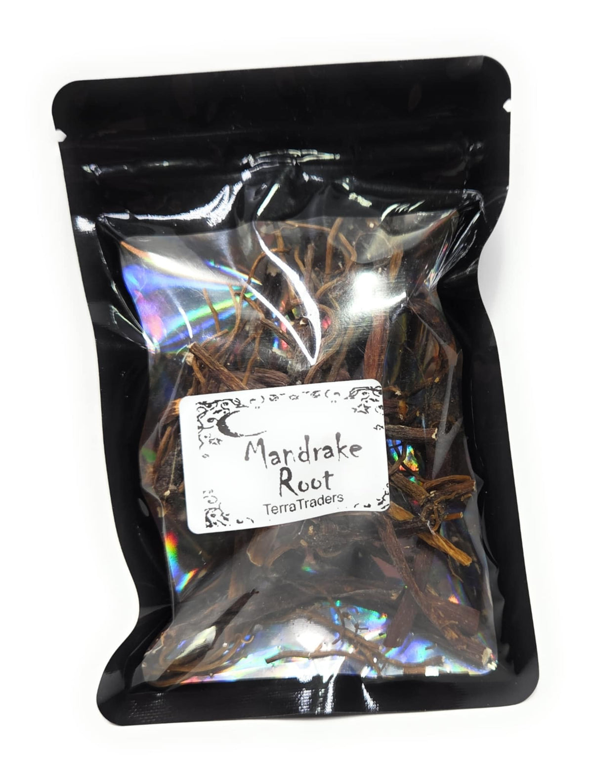 Mandrake Root in 3x4 inch zip bag for Wicca and witchcraft rituals