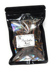 Mandrake Root in 3x4 inch zip bag for Wicca and witchcraft rituals