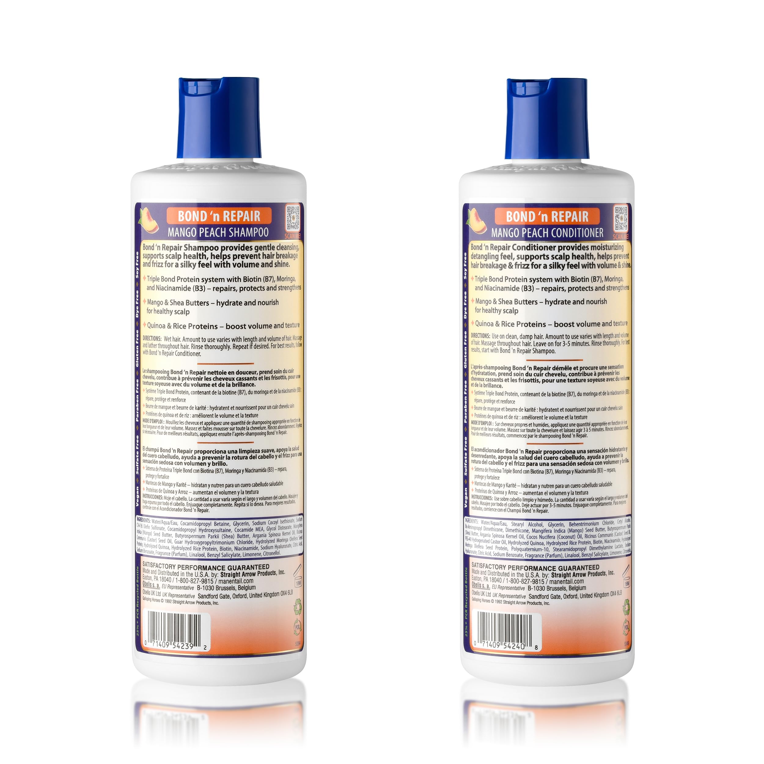 Mane ’n Tail Bond ’n Repair Shampoo & Conditioner Set packaging 11.2 oz 2-Pack
