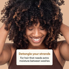 Detangling and frizz control feature on packaging