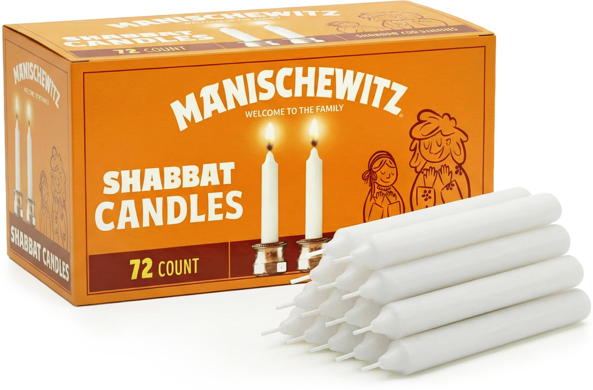 Manischewitz Shabbat Candles 72 Count packaging