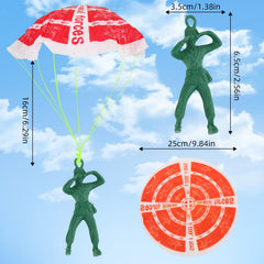 Paratrooper figure and parachute toy from Manmel 40PCS