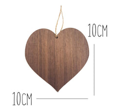 Hand assembled wooden heart sign by Manta Makes