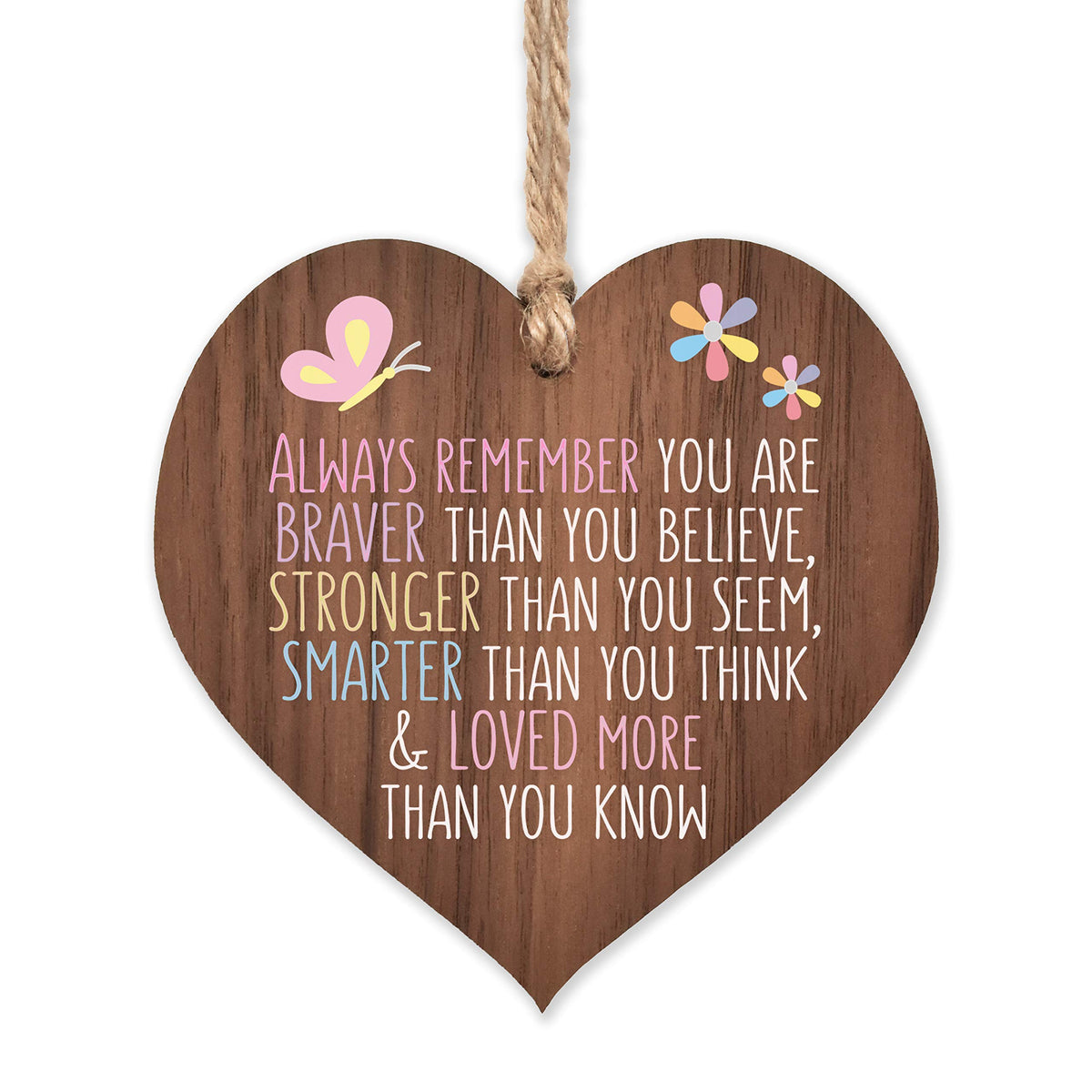 Manta Makes wood heart sign remember braver