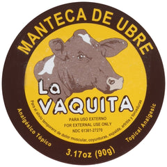 Manteca De Ubre La Vaquita 3.17 oz topical analgesic tin