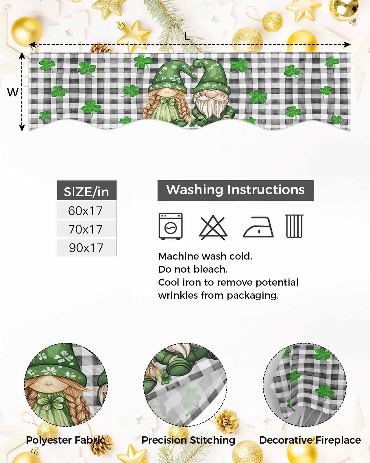 Package includes 1 x Christmas Thanksgiving Decor Mantel Cover Runner image