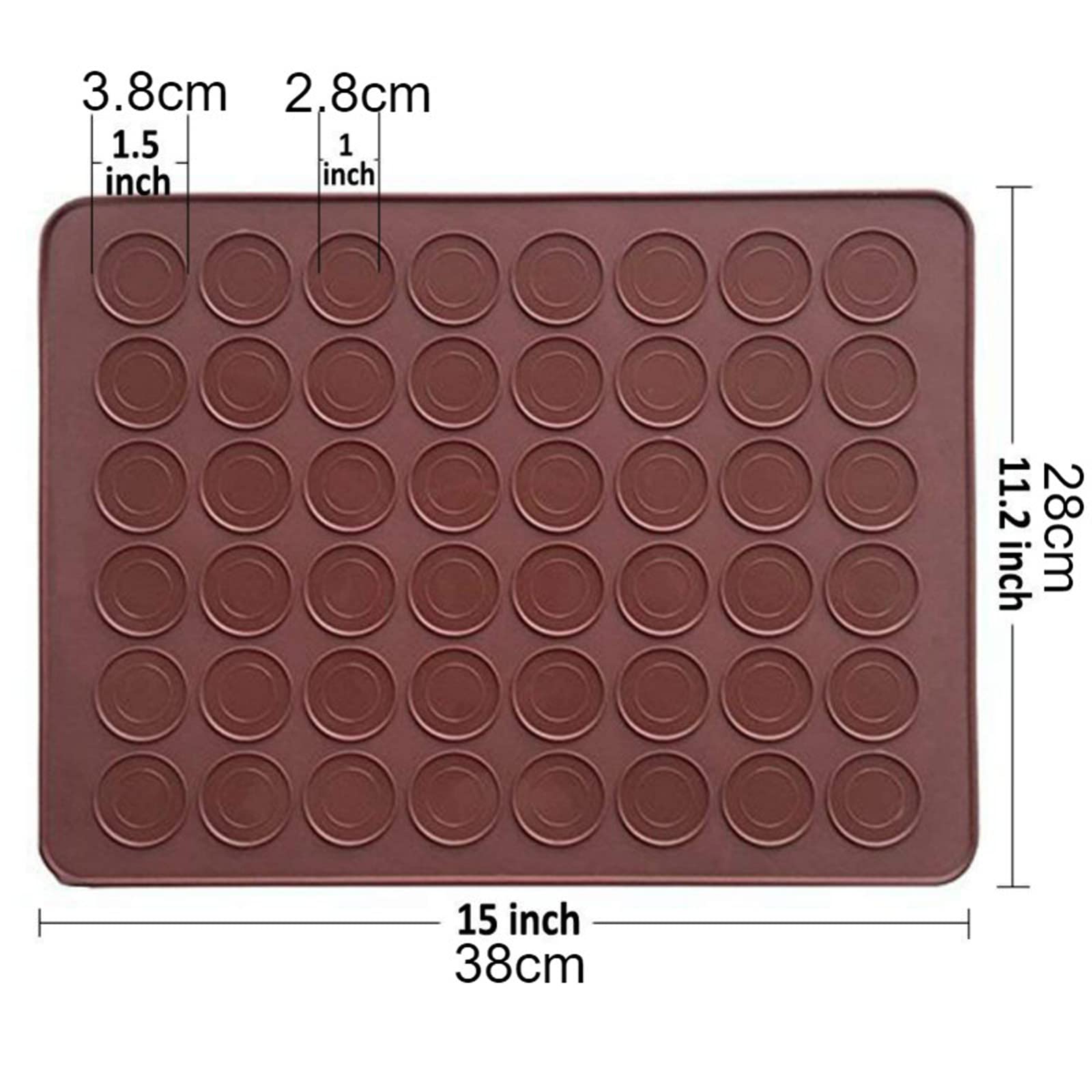 2 pack macaron mats by Manwetye for even shells