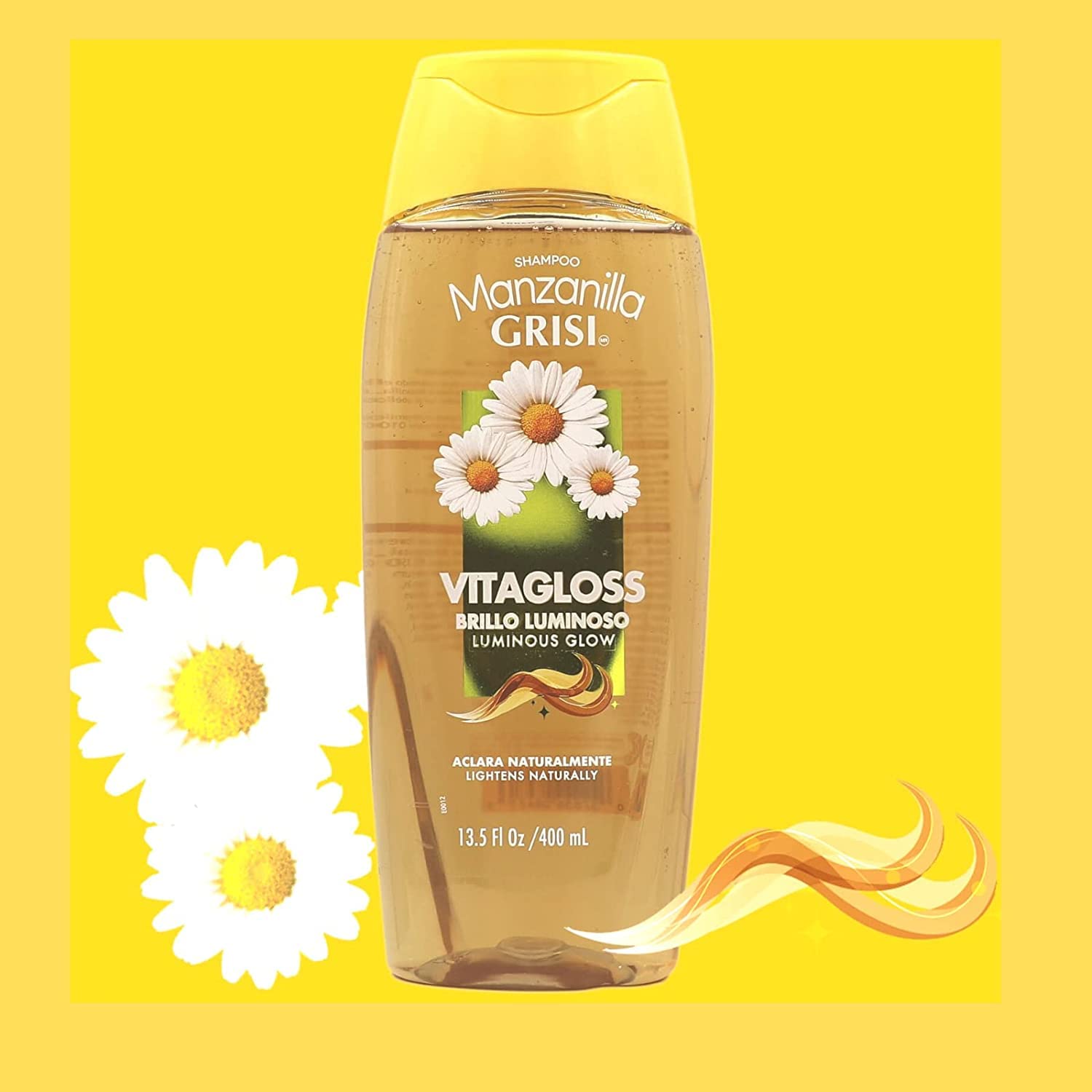 Manzanilla Grisi cleansing shampoo Chamomile Extract 2 Pack bottles