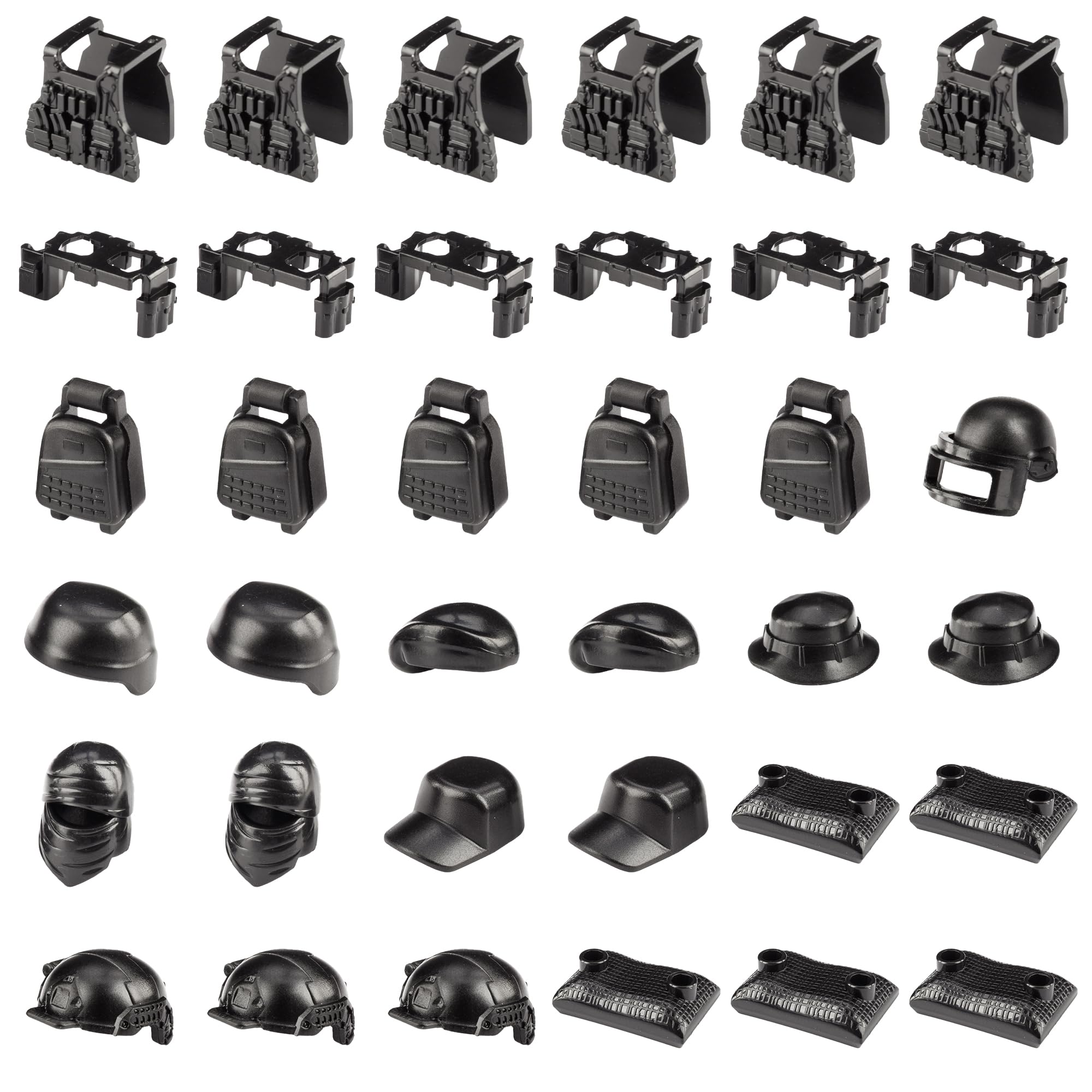 US Army Battle Toy Set with helmets backpacks and armor
