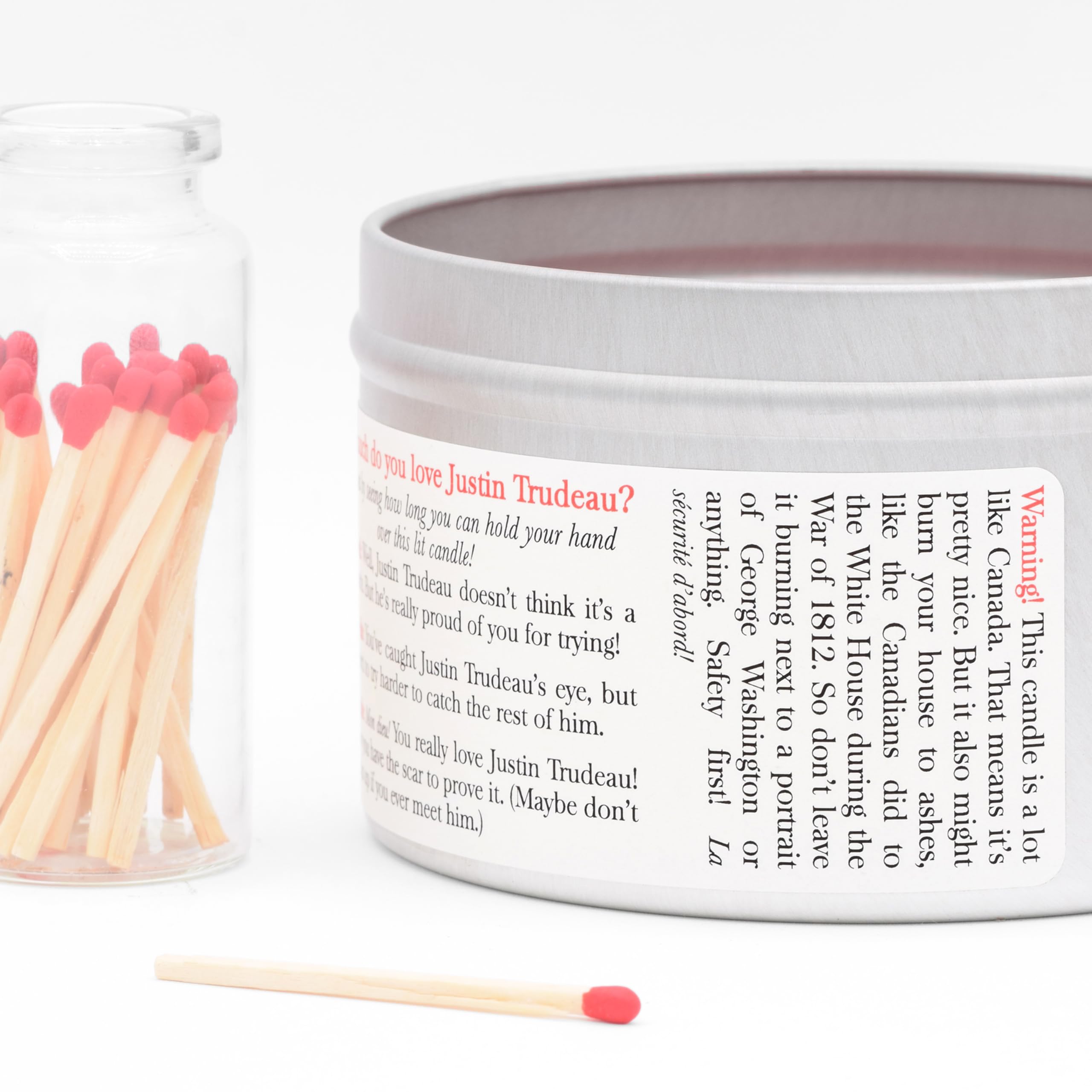 Candle measures 2.5 inches tall and 3.75 inches in diameter