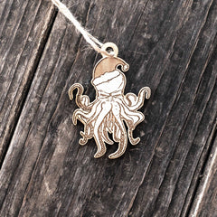 Maple wood ornament 3x2in