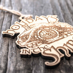 1/4 inch thick maple ornament made in Texas