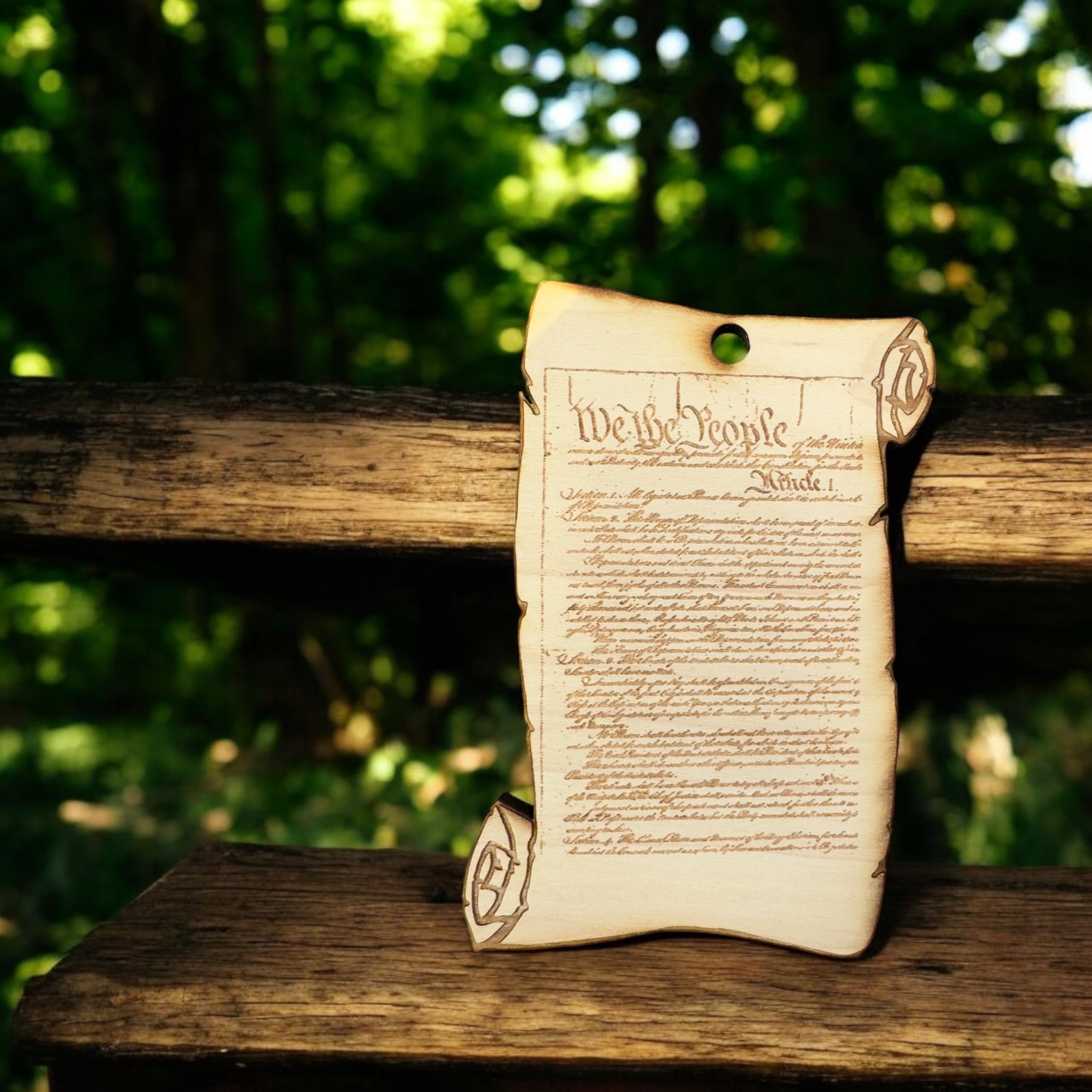 Scroll ornament 1/4 inch thick Texas image