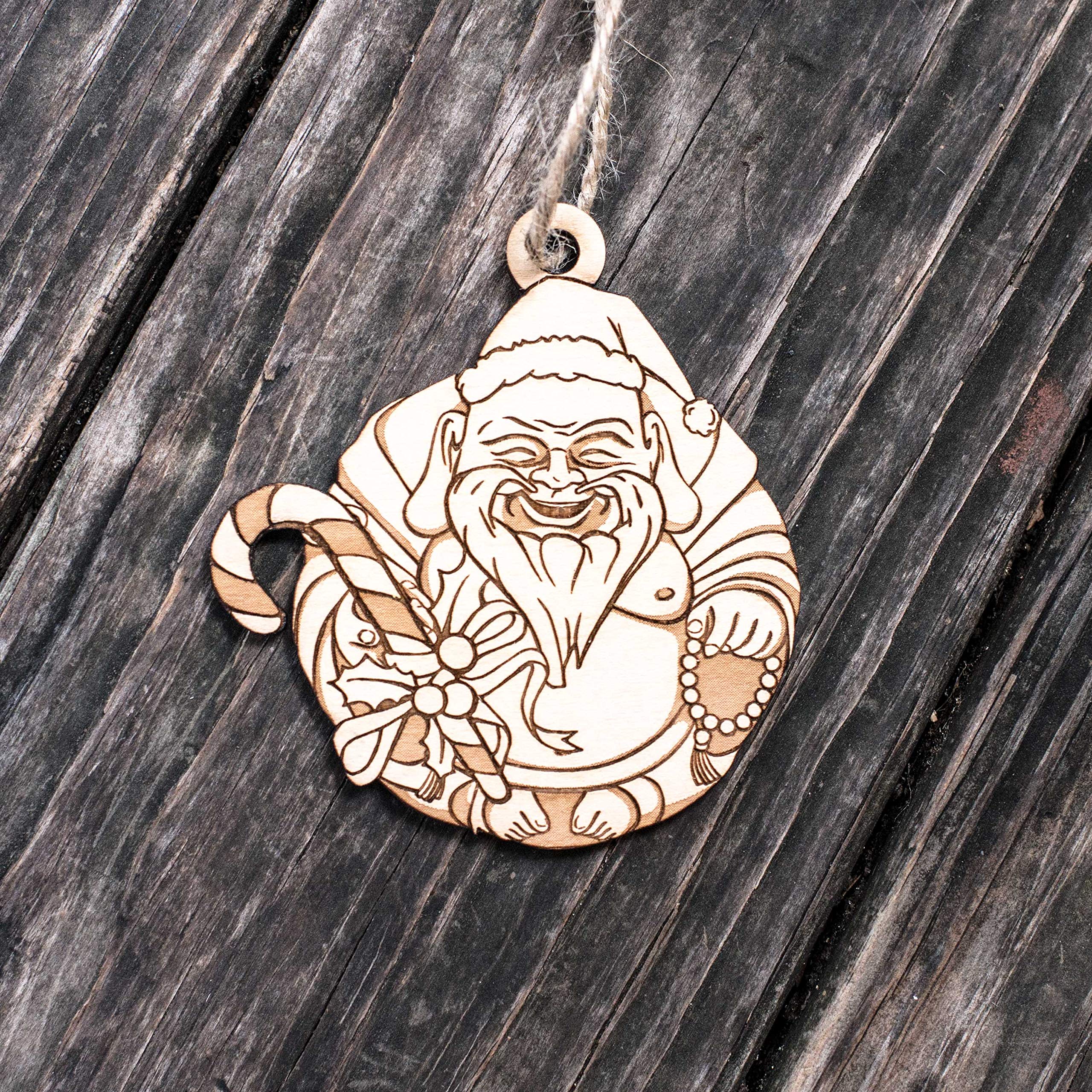 Maple wood ornament raw wood look