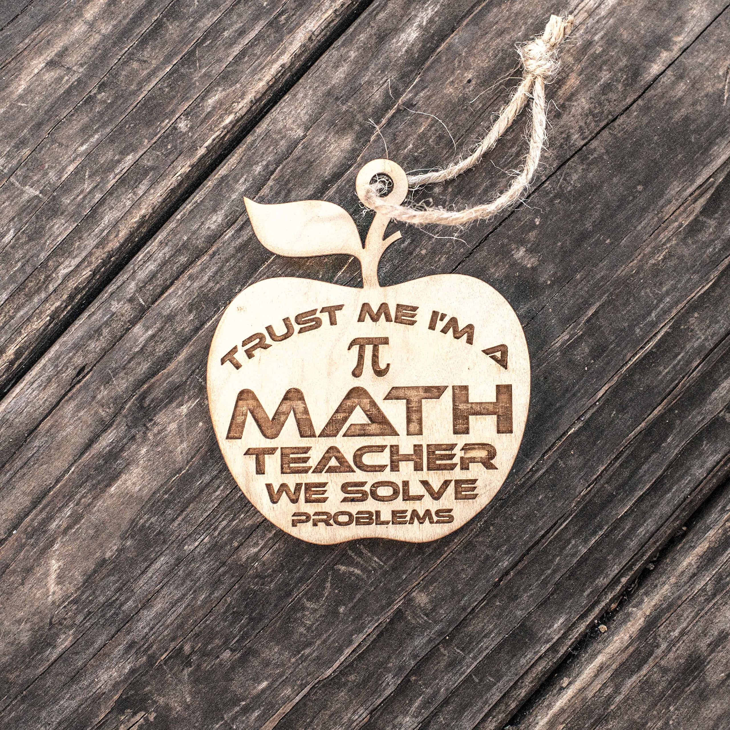raw wood 3x3in maple ornament