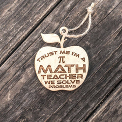 raw wood 3x3in maple ornament