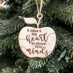 Maple wood ornament for classroom or home display