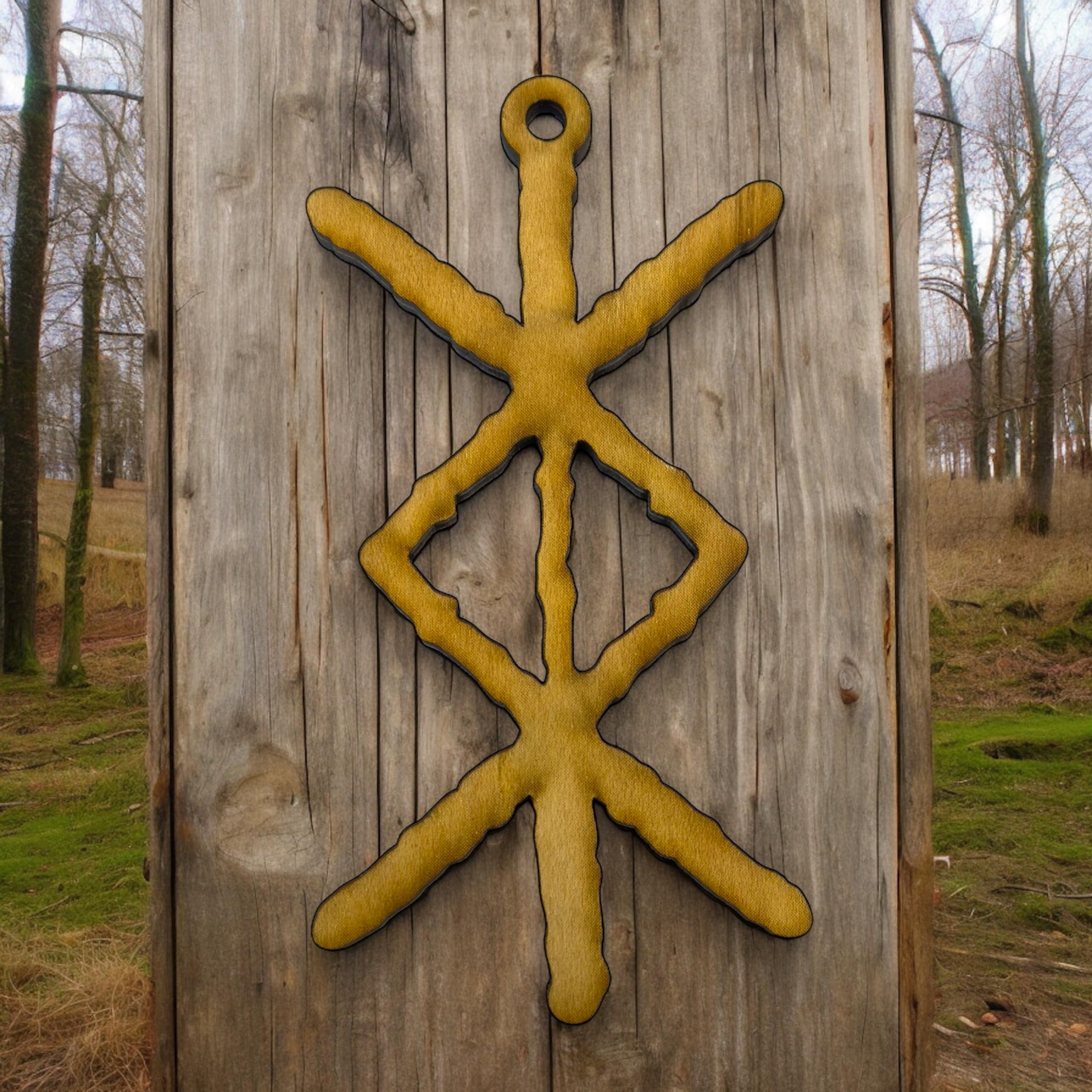 Viking Protection Rune ornament decorative detail