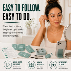 20 brow brushes included for lamination process