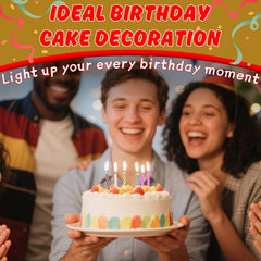 MAQIHAN cake candles multicolor set for desserts