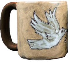 Mara Stoneware Mug Doves 16 oz front view