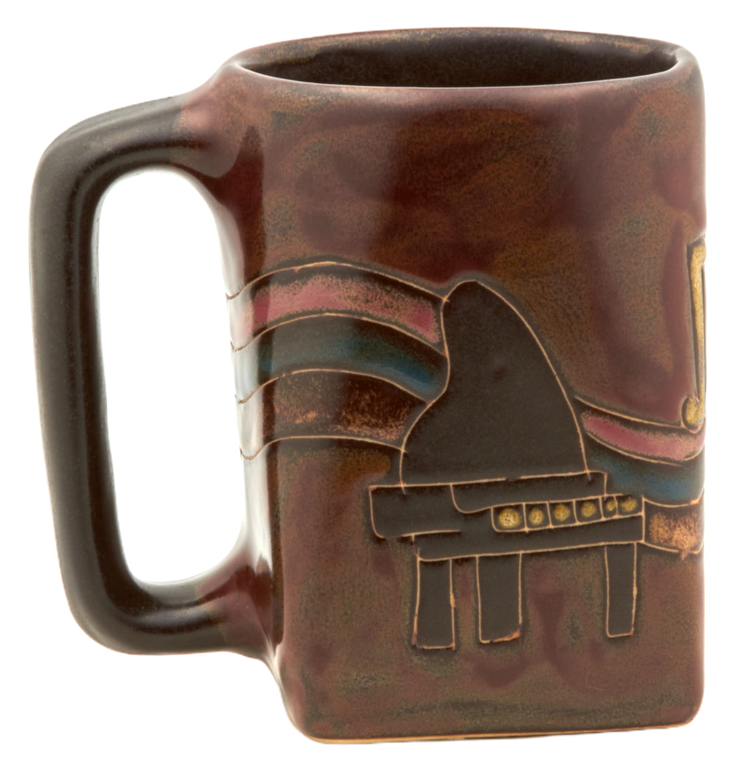 Handcrafted Mara Stoneware mug engraving 12oz