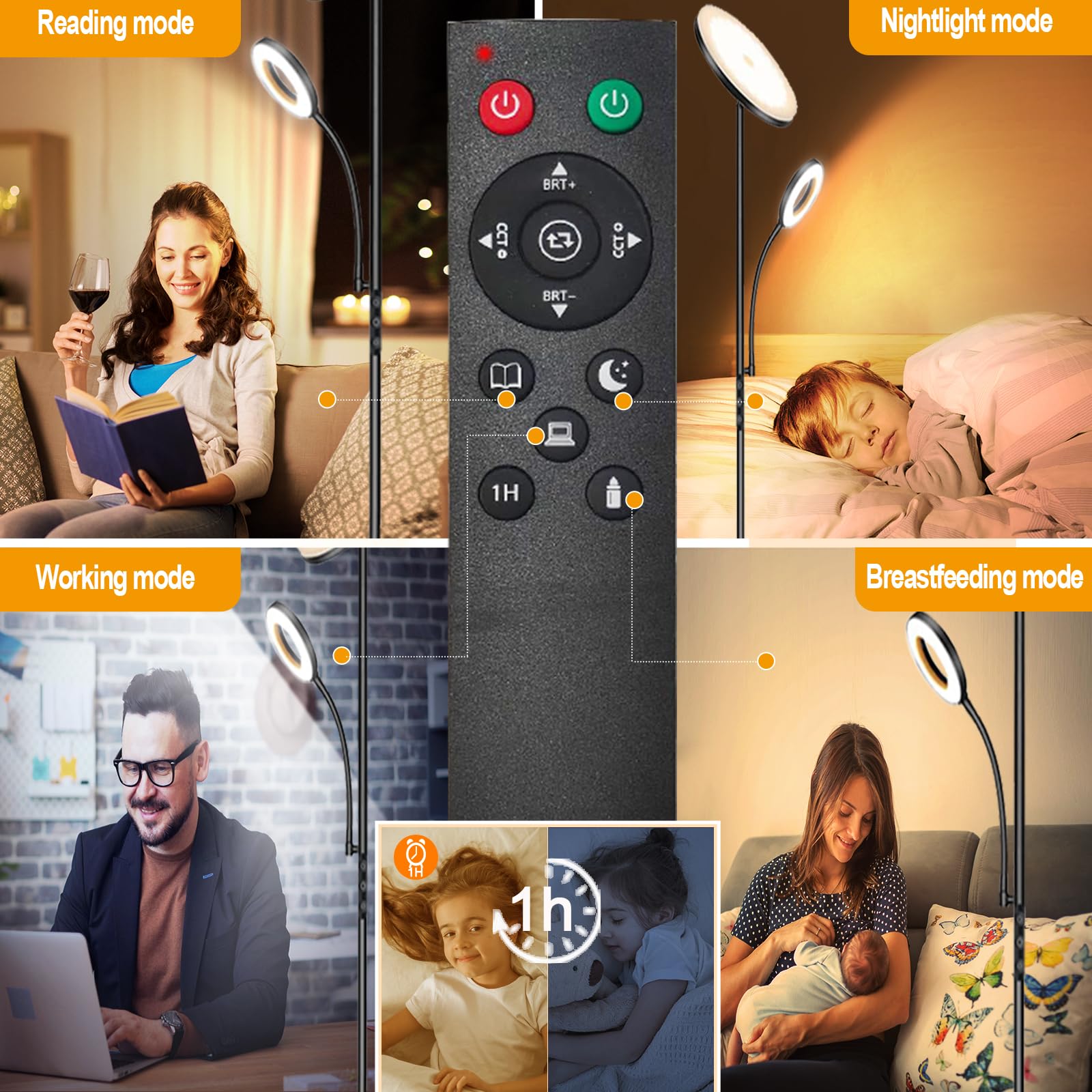 premium acrylic lamp shell anti-glare LED design